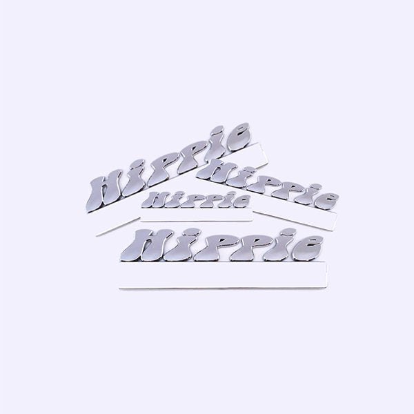 3D字母金屬車用貼紙