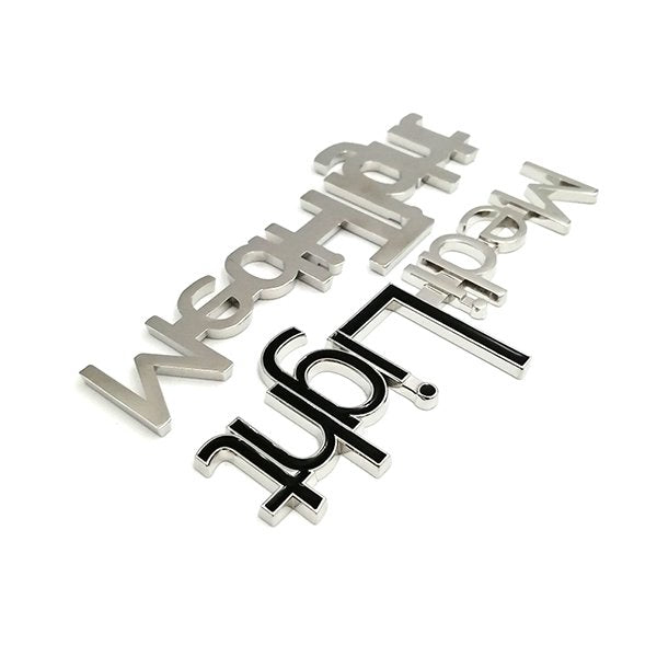 汽車鍍鉻金屬車徽貼紙