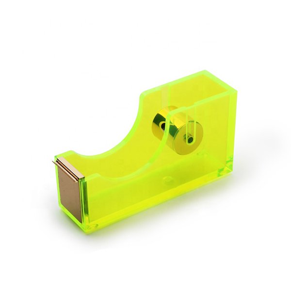 螢光色半透明膠台-壓克力膠帶台