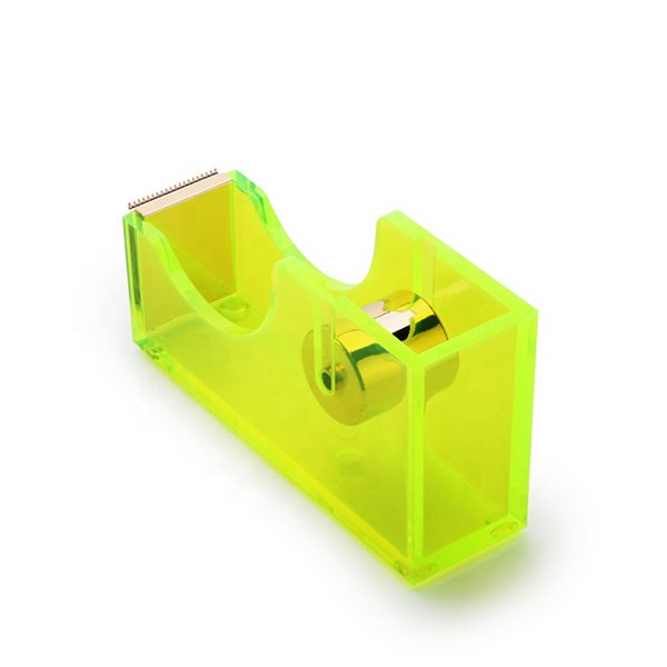 螢光色半透明膠台-壓克力膠帶台