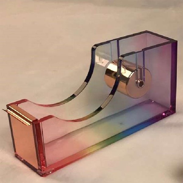 彩色半透明膠台-壓克力膠帶台