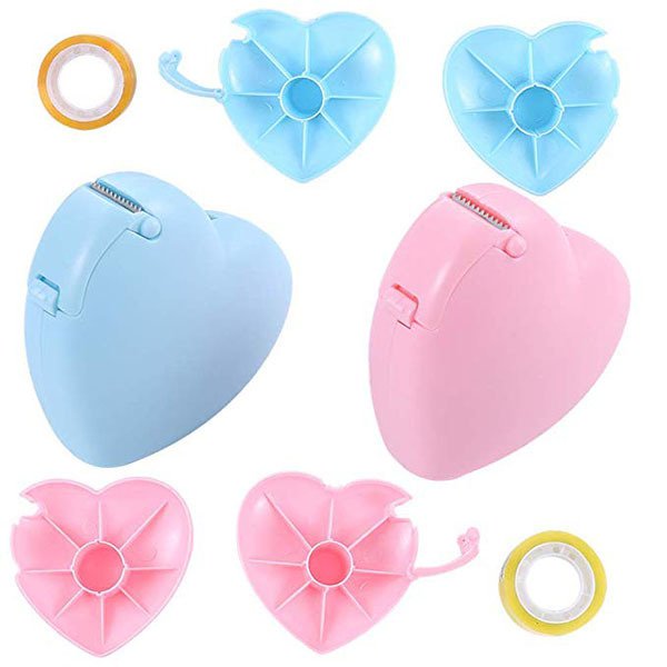 便攜式心型膠台-PP膠帶台