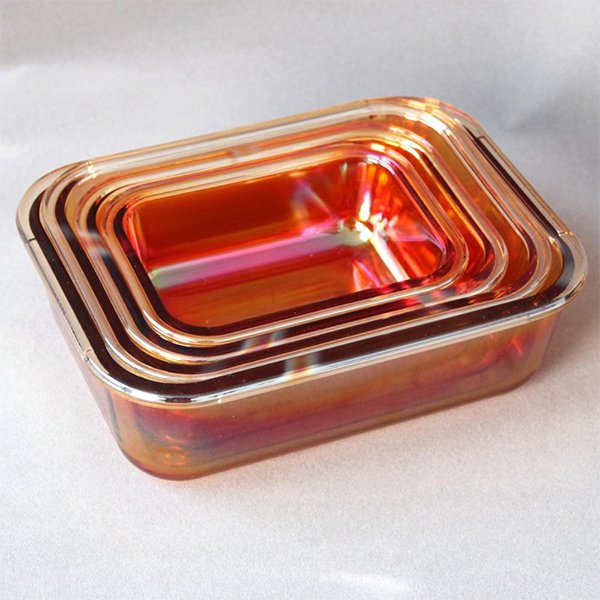 琥珀色玻璃保鮮餐盒