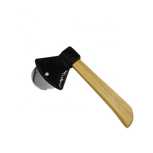 斧頭造型木製提把披薩刀