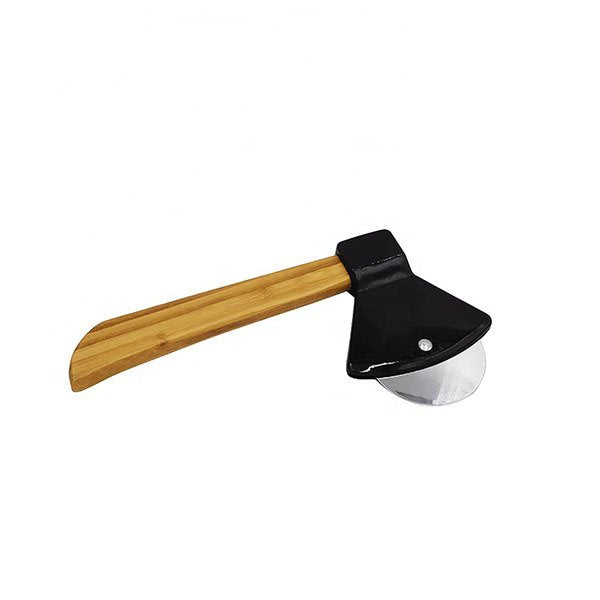 斧頭造型木製提把披薩刀