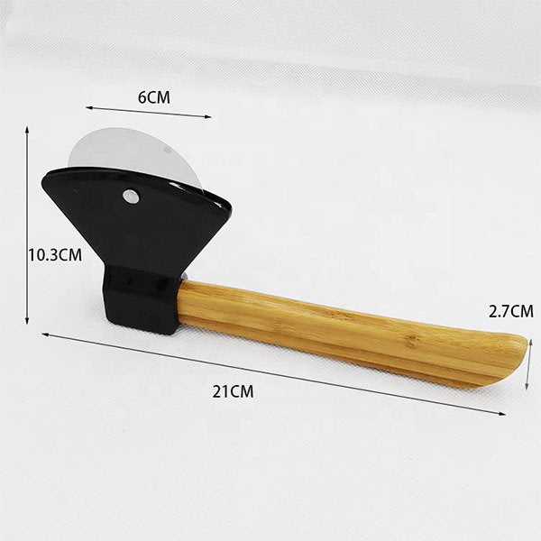 斧頭造型木製提把披薩刀