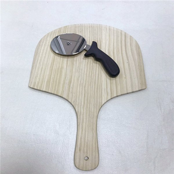 純色PP提把披薩刀-不銹鋼披薩刀