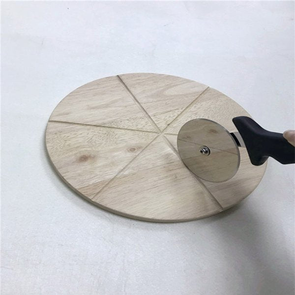 純色PP提把披薩刀-不銹鋼披薩刀