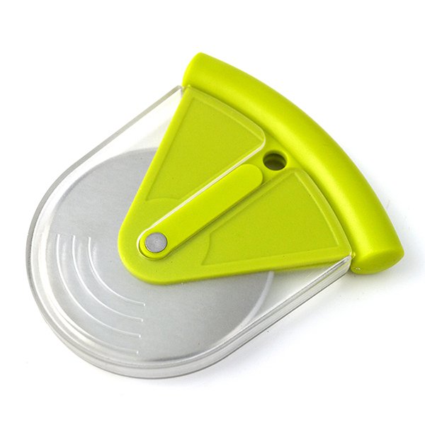 彩色小型塑膠提把披薩刀