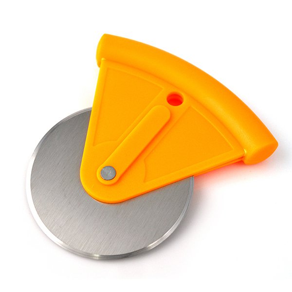 彩色小型塑膠提把披薩刀