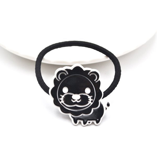 可愛動物塑料彈力髮圈