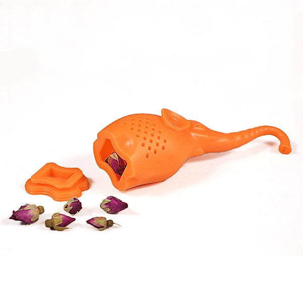 大象造型矽膠濾茶器