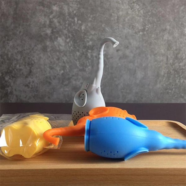 大象造型矽膠濾茶器