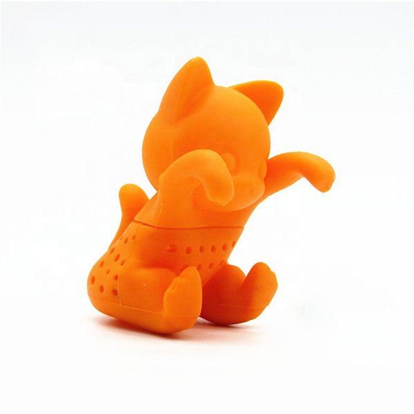 貓咪造型矽膠濾茶器
