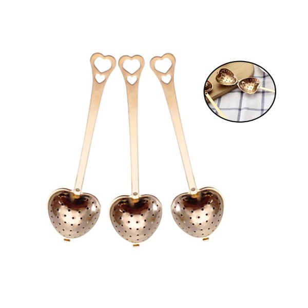 愛心造型410不銹鋼濾茶器