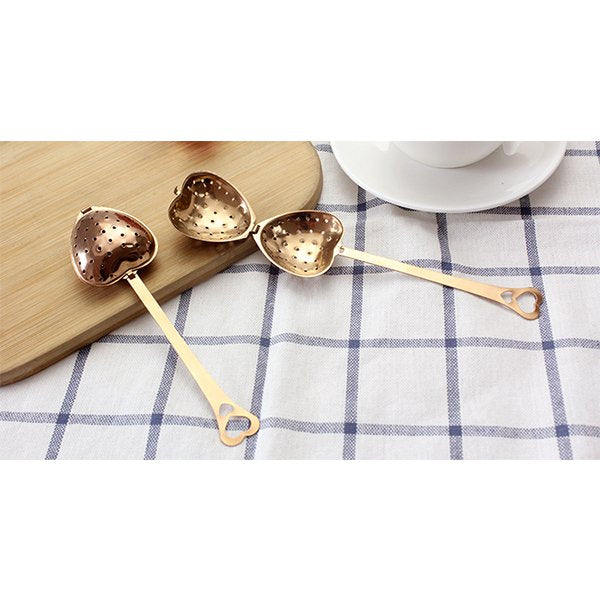 愛心造型410不銹鋼濾茶器