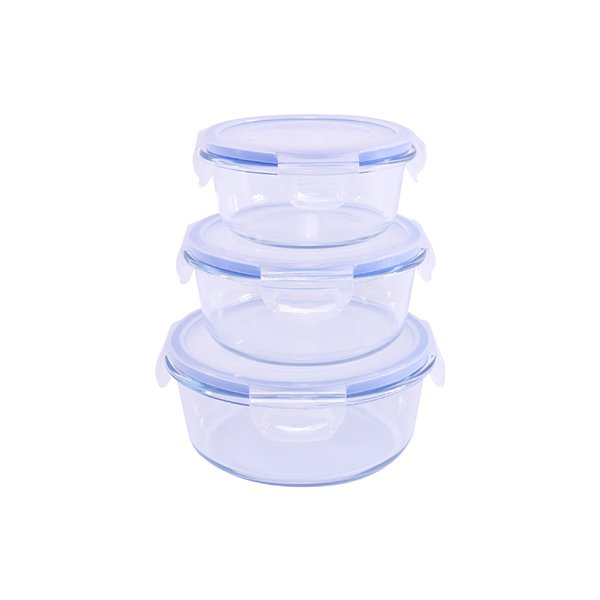 圓形玻璃保鮮餐盒