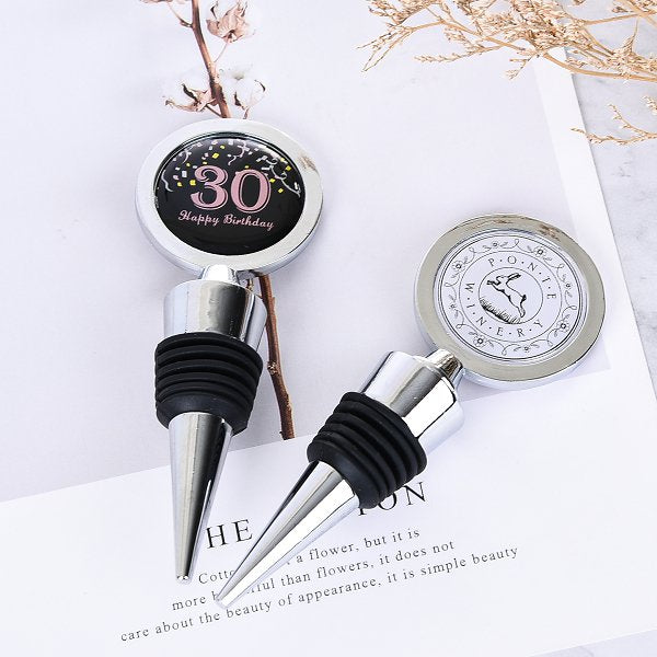 圓形滴膠金屬酒瓶塞