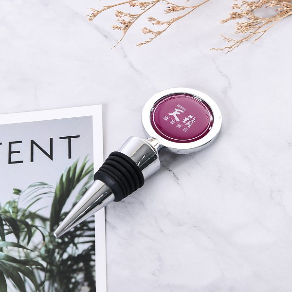 圓形滴膠金屬酒瓶塞