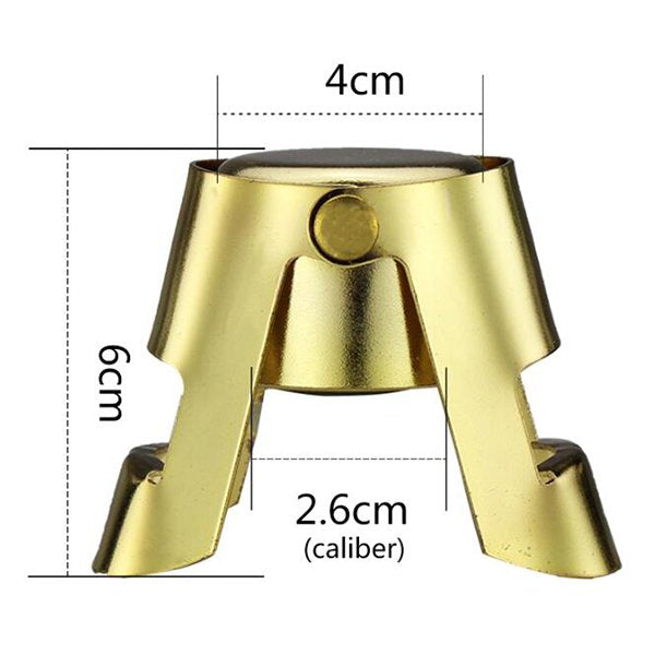 金色不鏽鋼酒瓶塞