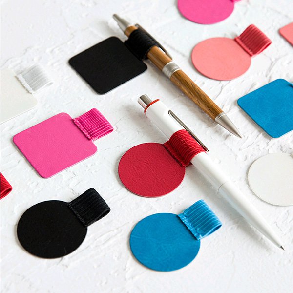 彩色彈性PU皮革筆夾