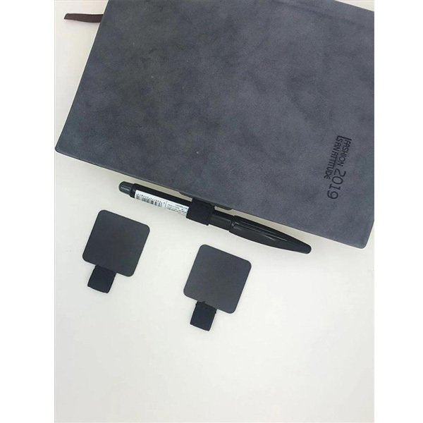 簡約彈性背膠塑膠筆夾