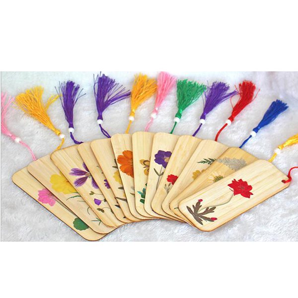 婚禮小物-木製流蘇書籤