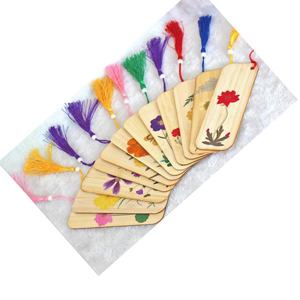 婚禮小物-木製流蘇書籤