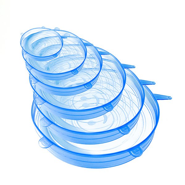 6件組圓形矽膠彈力保鮮蓋