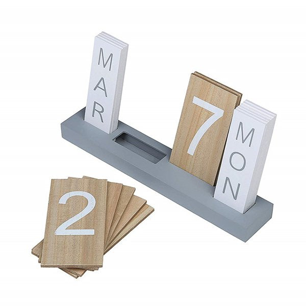 簡約卡牌式木製萬年曆