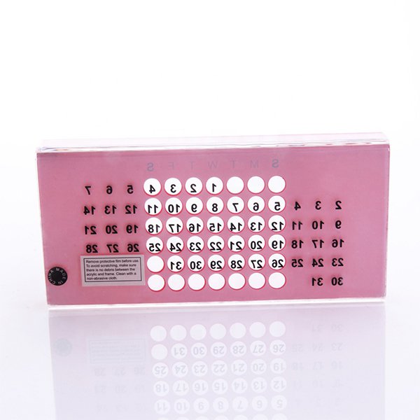 透明抽拉式壓克力萬年曆