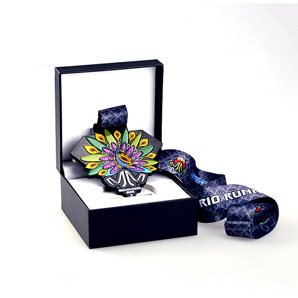 定制鍍黑鎳金屬馬拉松獎牌