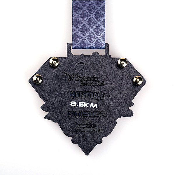 定制鍍黑鎳金屬馬拉松獎牌