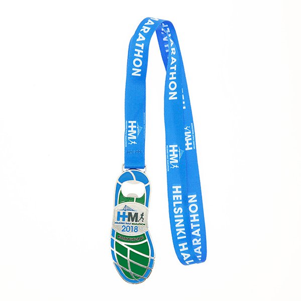 鞋子造型馬拉松獎牌