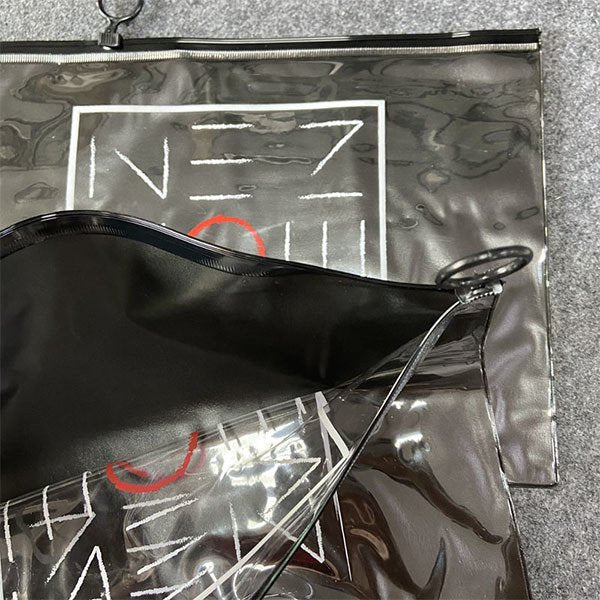 一黑一透PVC拉鏈袋