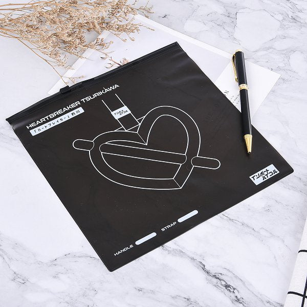 高品質黑色PVC化妝品服飾夾鏈袋