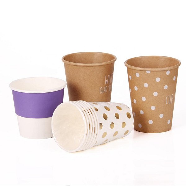 客製化牛皮紙杯-含PS塑膠蓋