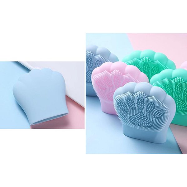 貓掌矽膠洗臉刷