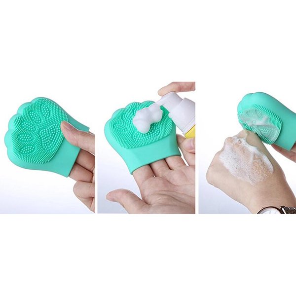 貓掌矽膠洗臉刷