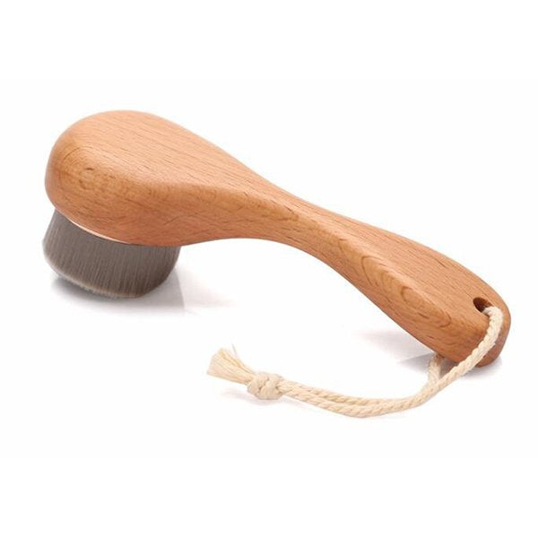 手持式洗臉刷-木製手柄