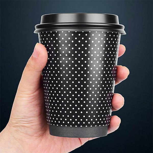 復古圓點客製化雙層紙杯