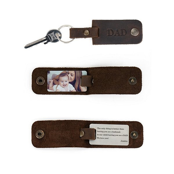 可印製照片皮革鑰匙圈