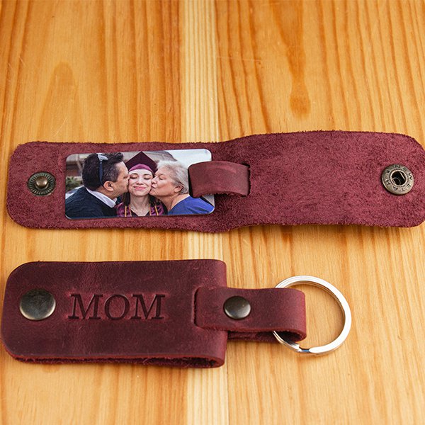 可印製照片皮革鑰匙圈