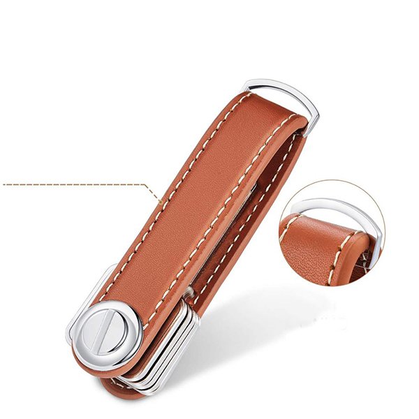 皮革鑰匙圈-可容納16把鑰匙