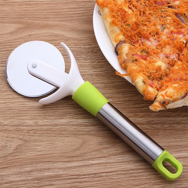 彩色不銹鋼手把披薩刀