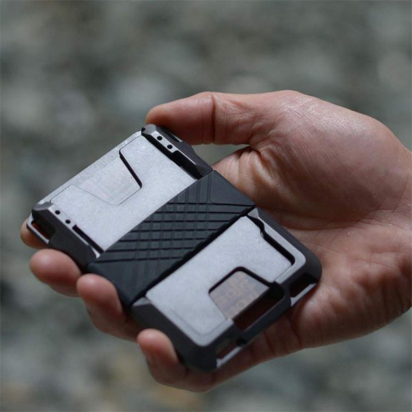 頂級皮革鋁製名片夾