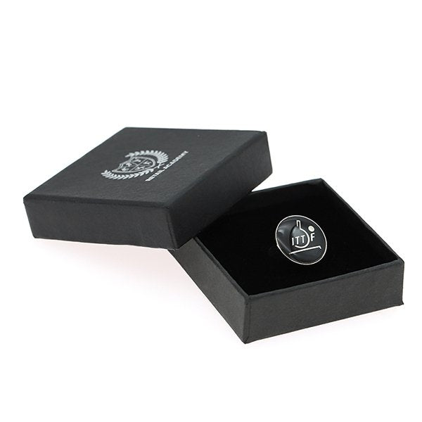 子彈型烤漆銅袖扣-1入禮盒組