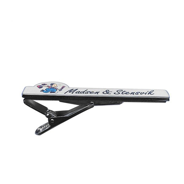 夾式仿珐琅金屬領帶夾