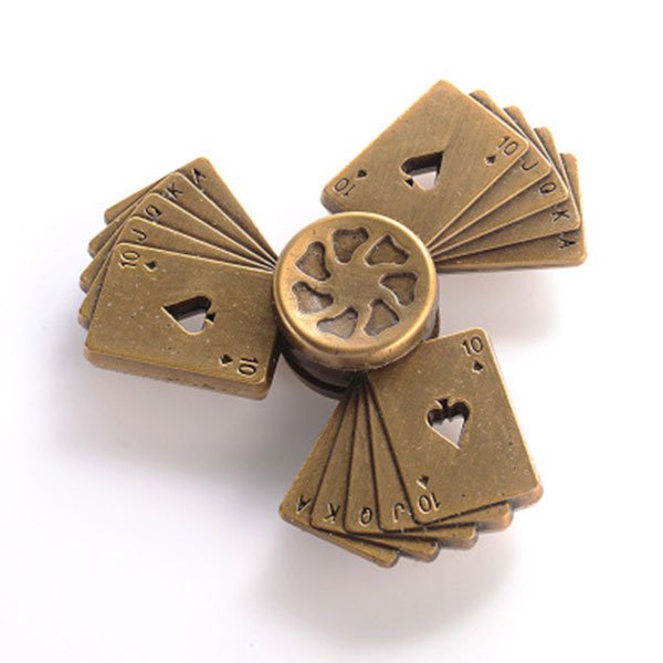 撲克牌造型鋁合金指尖陀螺