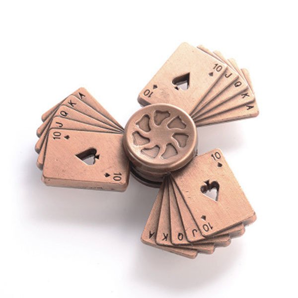 撲克牌造型鋁合金指尖陀螺